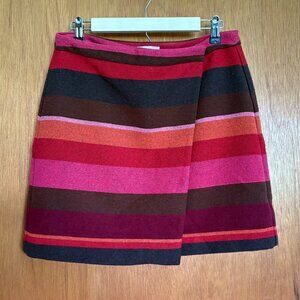 LOFT by Ann Taylor Striped Wool mini skirt